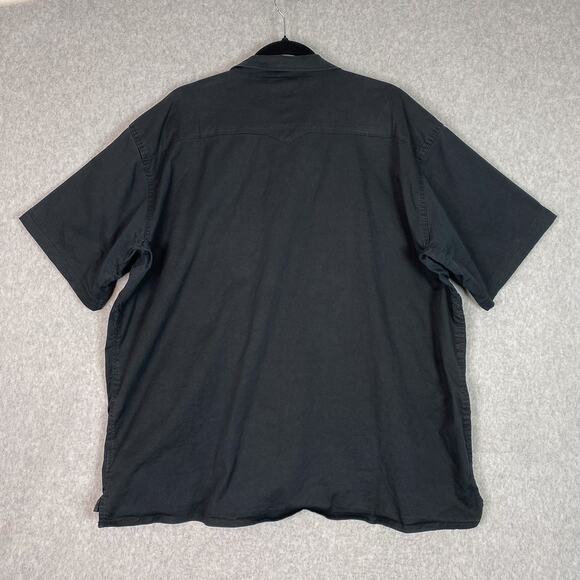 Vertx Shirt Mens 2XL Black Short Sleeve Snap Button - Picture 4 of 7